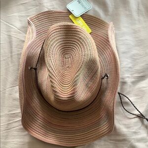 San Diego Hat Company Striped Cowboy  Straw Hat